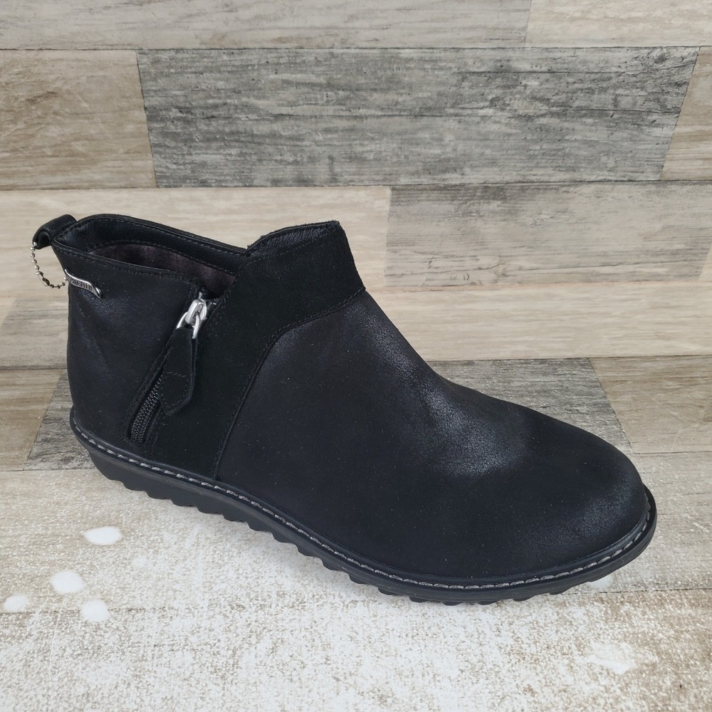 Skechers Womens Boots Sz 11 Black Arch Fit Mojave Side Zip Indefinite Bootie